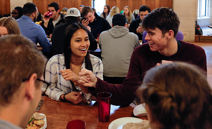 Lunch in Peirce Hall