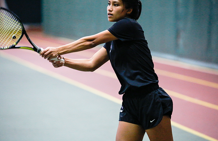 Diana playing tennis