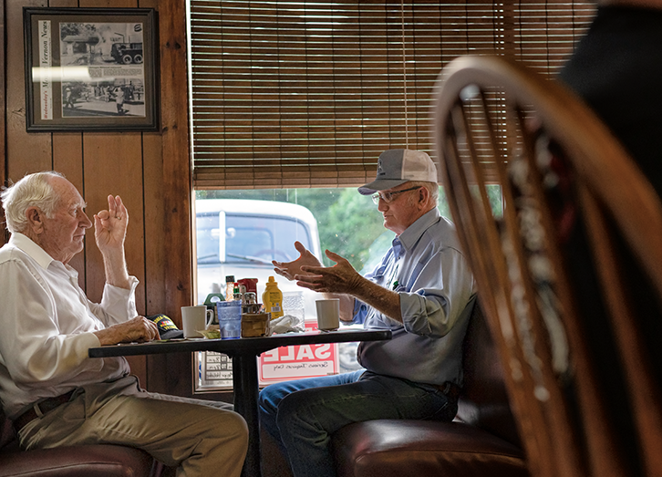 Men having breakfast