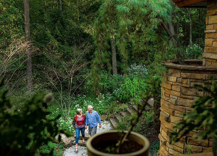 Couple walking