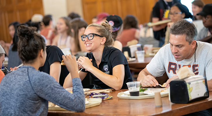 Lunch in Peirce Hall