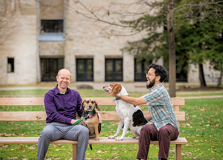 Men and dogs